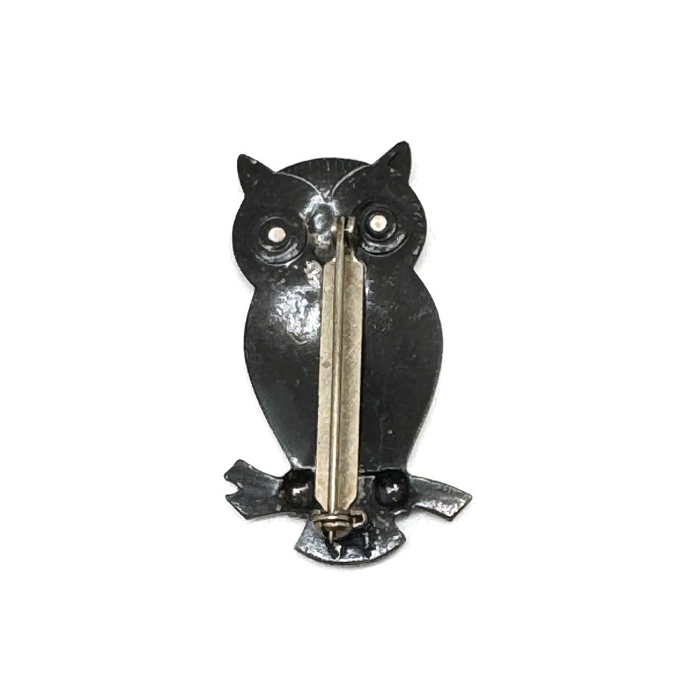 Vintage Copper Owl Brooch by Bell Trading - Picture 6 of 10